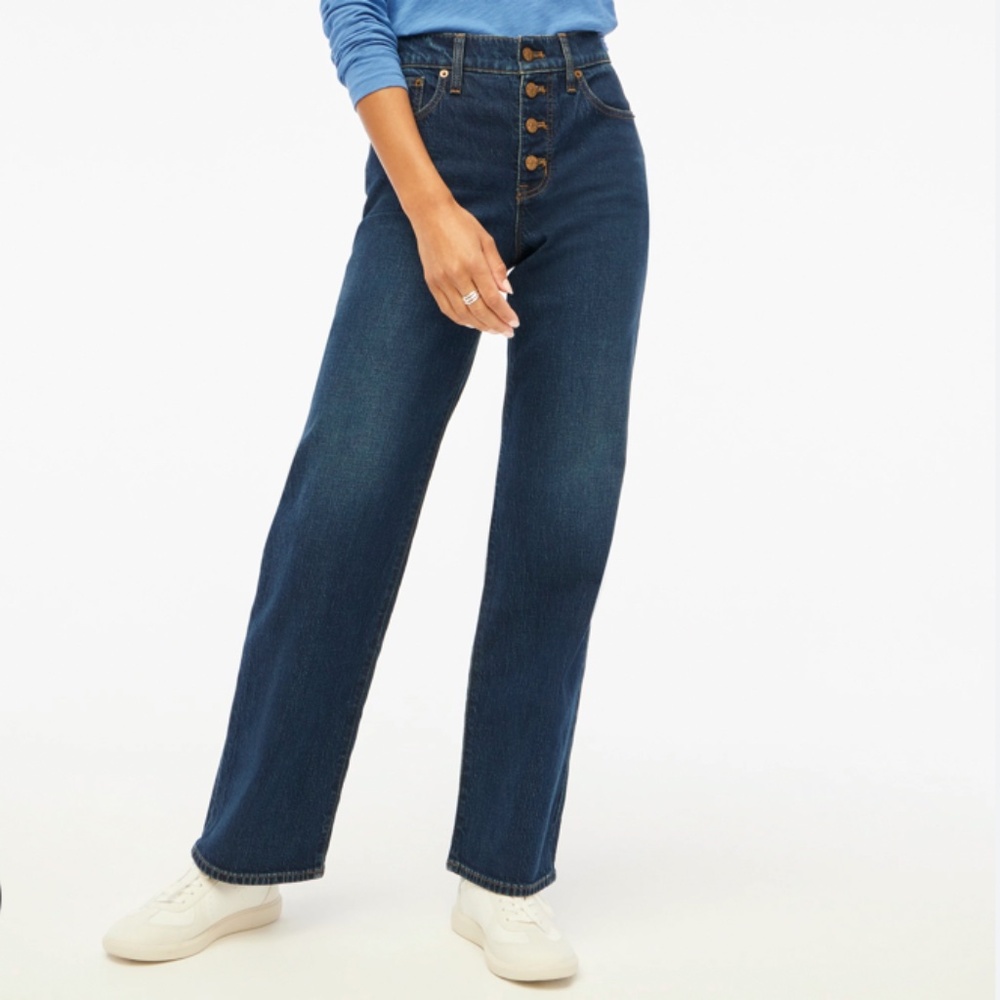 J Crew Full Length Wide Leg Jeans